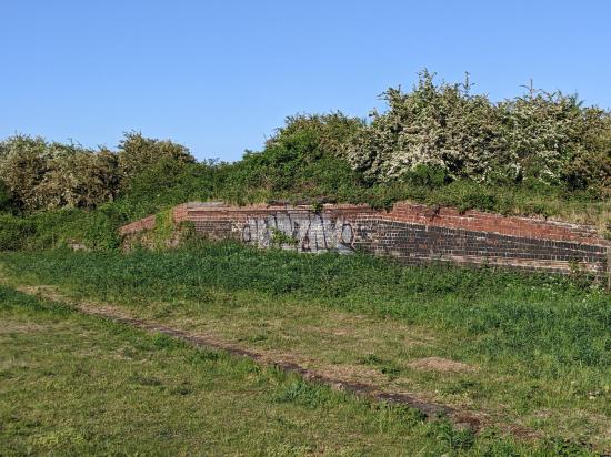 Remnants of the old railway station