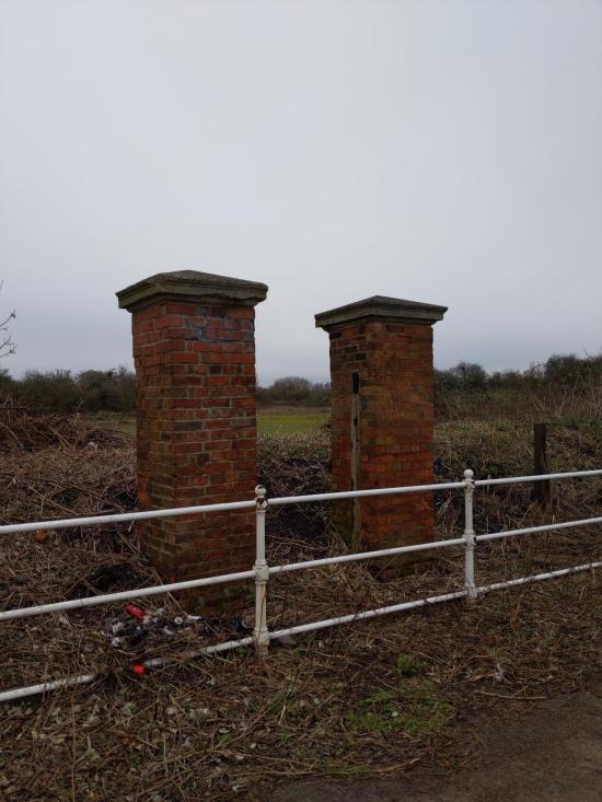 The old train station entrance